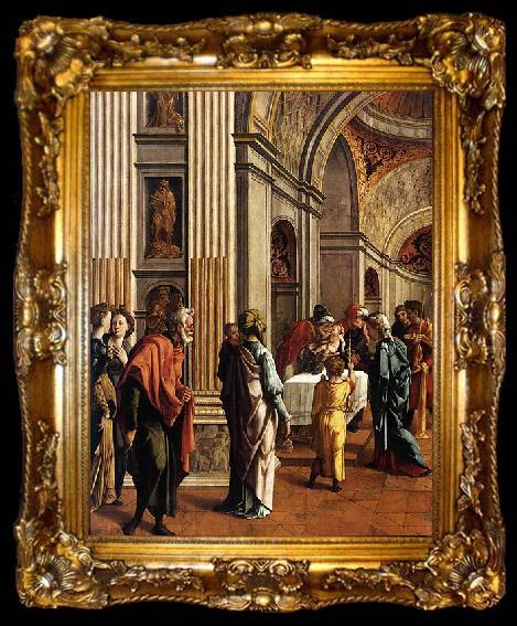 framed  Jan van Scorel Presentation of Jesus in the Temple, ta009-2
